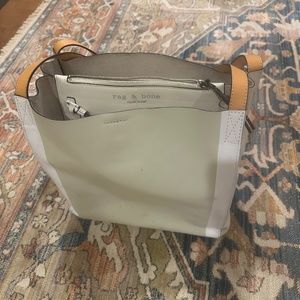 RAG & BONE Passenger color-block leather tote